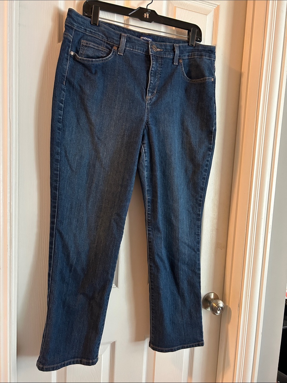 Bandolino Women's Boot-Cut Jeans in Dark Blue